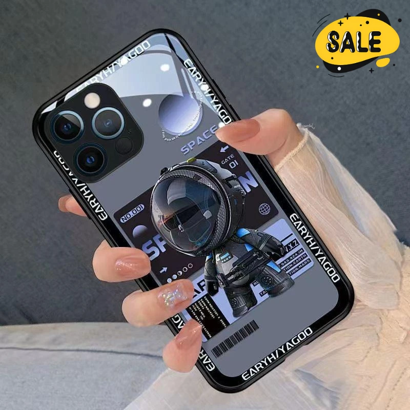 Personalized LED Light Glow Glass Astronaut Phone Case for Iphone 12 11 Pro Max 12mini Xr Xs Max Fashion Protector Cover
Personalized LED Light Glow Glass Astronaut Phone Case for Iphone 12 11 Pro Max 12mini Xr Xs Max Fashion Protector Cover