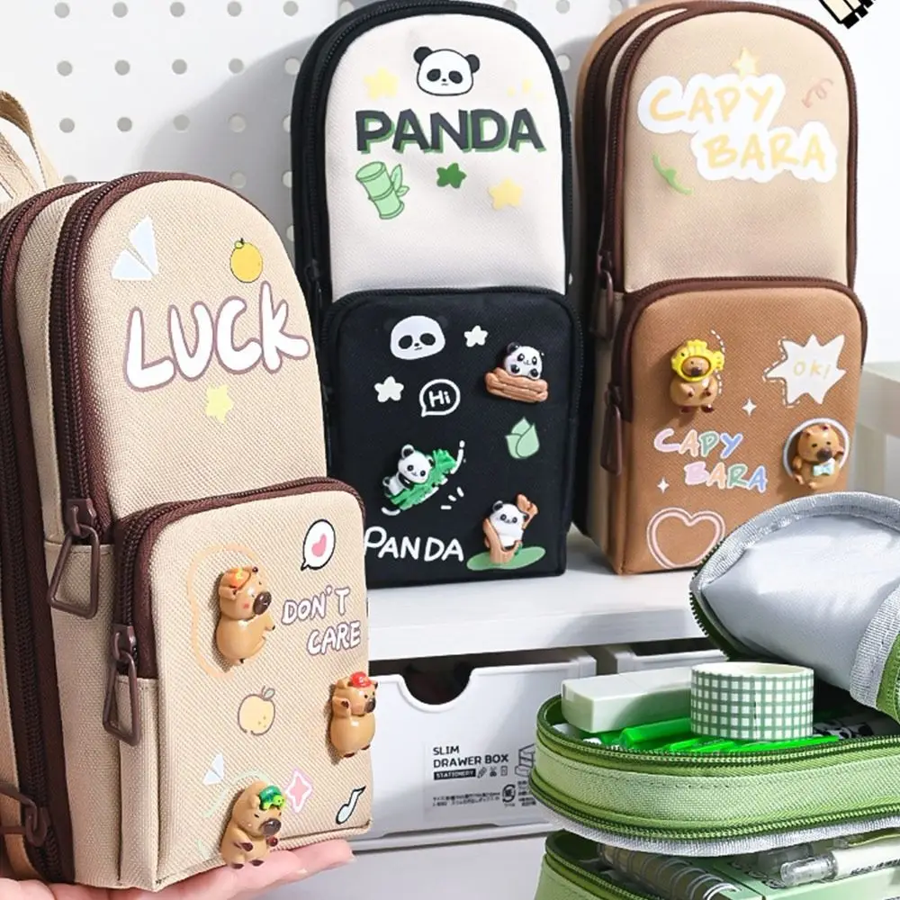Cartoon Six-Layer 11 Pockets Pen Bag Schoolbag Type Capybara Pen Box Large Capacity Waterproof Pencil Case Boys/Girls
Cartoon Six-Layer 11 Pockets Pen Bag Schoolbag Type Capybara Pen Box Large Capacity Waterproof Pencil Case Boys/Girls