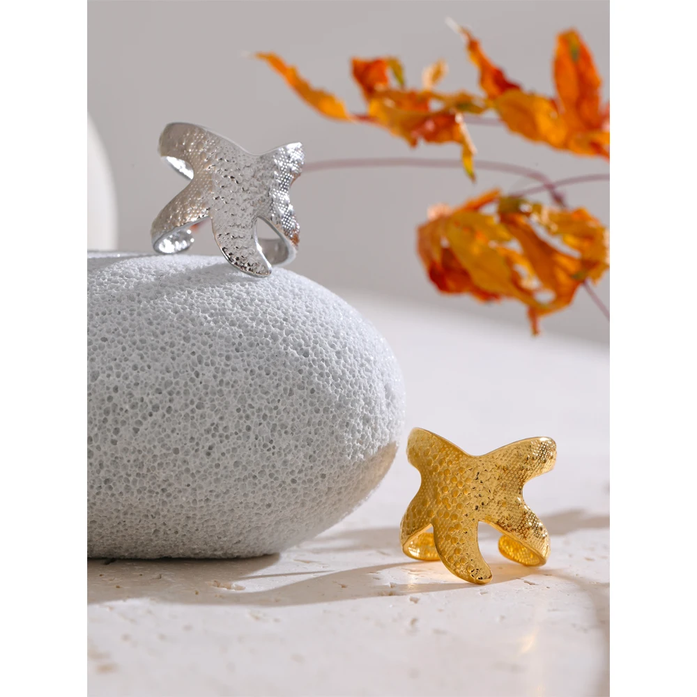 Keen-on Ocean Style Stainless Steel Starfish Open Ring for Women Texture Hypoallergenic Charm Jewelry Accessories New
Keen-on Ocean Style Stainless Steel Starfish Open Ring for Women Texture Hypoallergenic Charm Jewelry Accessories New