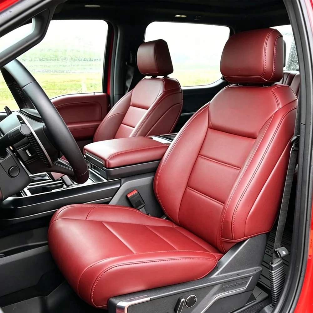 Чехлы на сиденья для Ford F150 2022-2025 из искусственной кожи, полный комплект, защитные накладки, стайлинг для автомобиля
Чехлы на сиденья для Ford F150 2022-2025 из искусственной кожи, полный комплект, защитные накладки, стайлинг для автомобиля