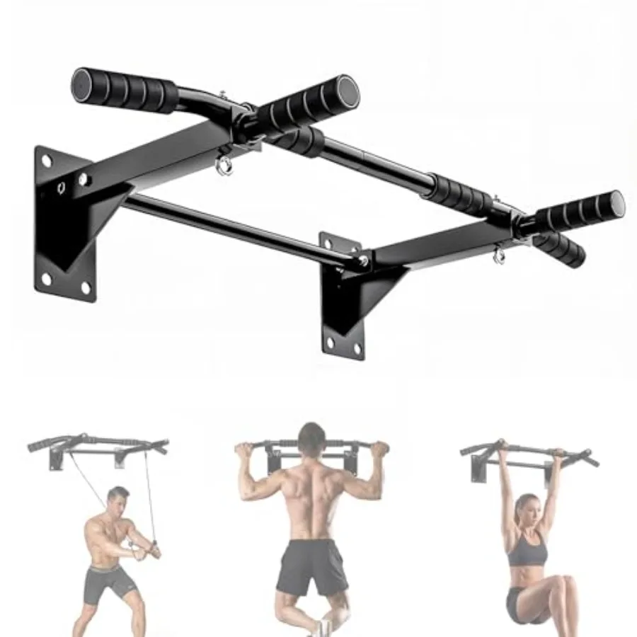 Pull Up Bar Wall Mounted - Multifunctional Wall Mounted Pull Up Bar for Home Gym, Workout Strength Training Equipment, Chin-Up
Pull Up Bar Wall Mounted - Multifunctional Wall Mounted Pull Up Bar for Home Gym, Workout Strength Training Equipment, Chin-Up
