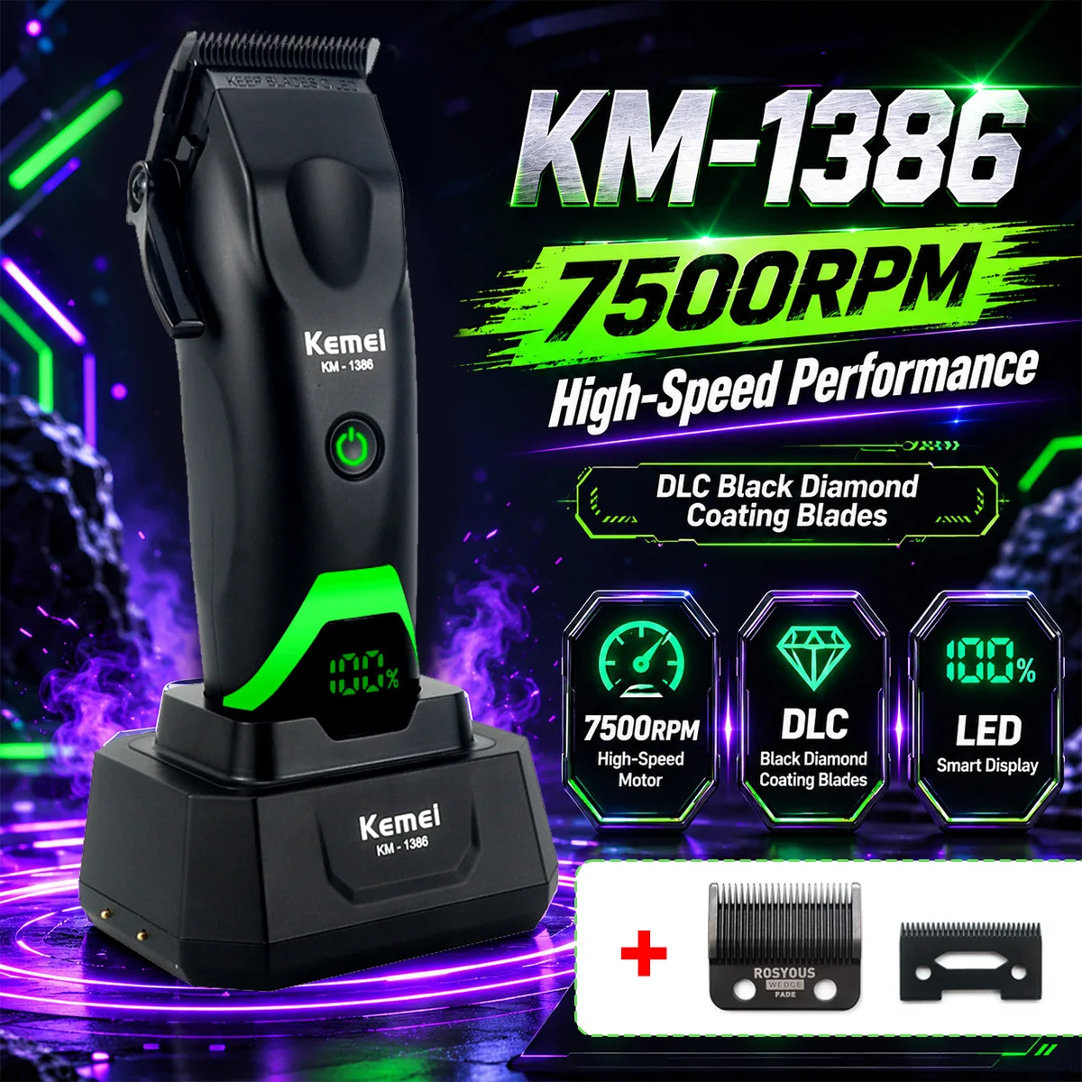 Clippers for Men 8000RPM with Base Charger LED Display Men's Haircut Machine Professional Hair Clipper
Clippers for Men 8000RPM with Base Charger LED Display Men's Haircut Machine Professional Hair Clipper