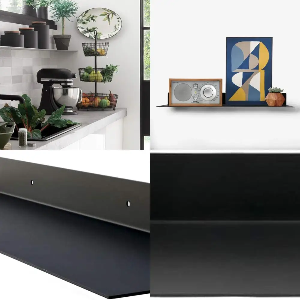 Industrial Modern Steel Floating Wall Shelf, 8 x 36, Heavy Duty, Black
Industrial Modern Steel Floating Wall Shelf, 8 x 36, Heavy Duty, Black