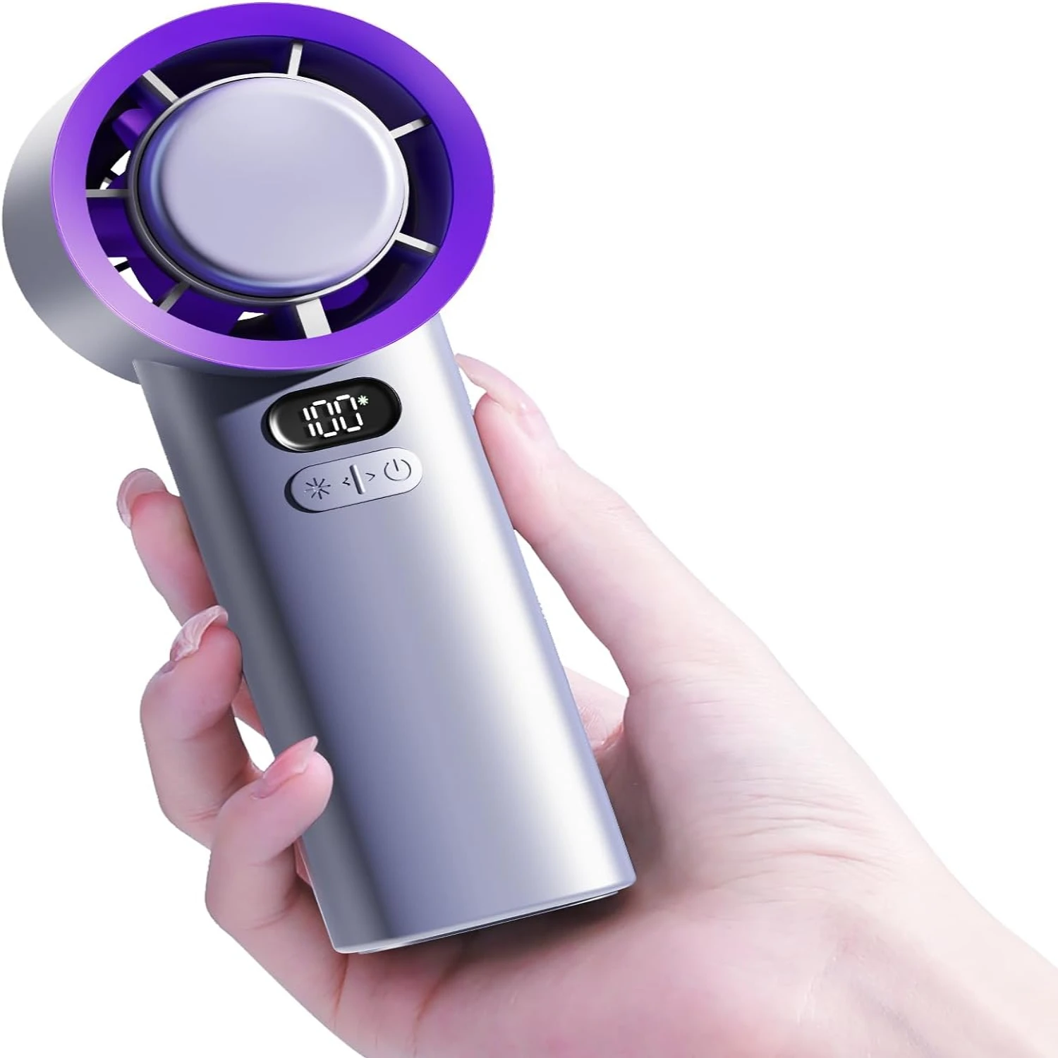 Compact Lightweight Mini Rechargeable Personal Fan - Portable Turbo Fan with 100 Powerful Speeds - Ideal Cooling Device for Trav
Compact Lightweight Mini Rechargeable Personal Fan - Portable Turbo Fan with 100 Powerful Speeds - Ideal Cooling Device for Trav