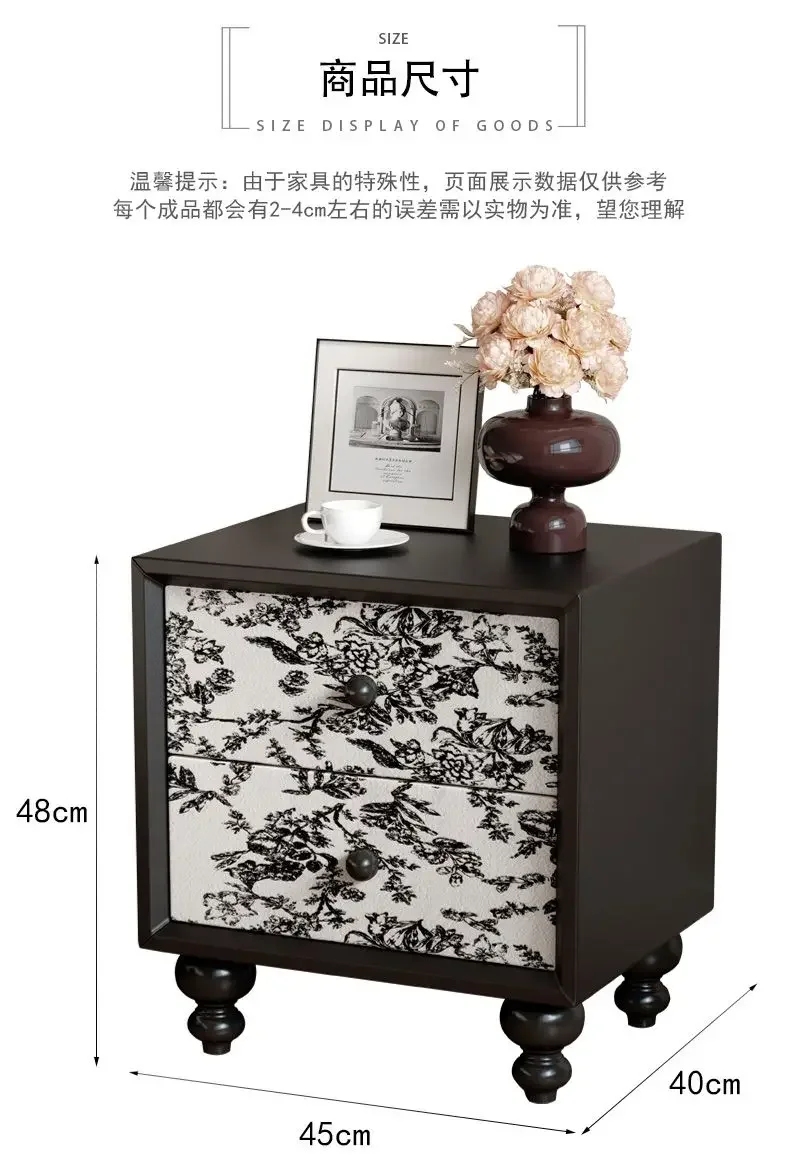 Solid Wood Nightstand - French Retro & Mid-Century Aesthetic, High-End Minimalist Storage for Bedroom
Solid Wood Nightstand - French Retro & Mid-Century Aesthetic, High-End Minimalist Storage for Bedroom