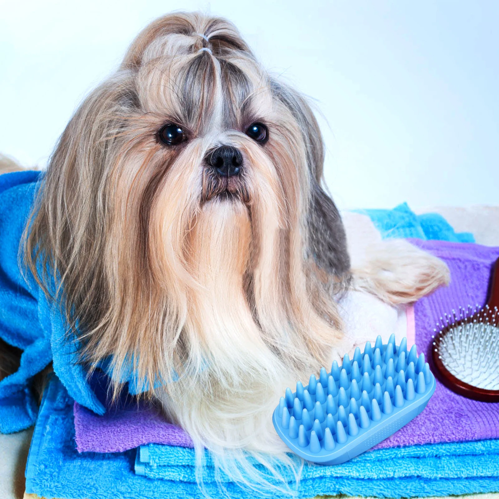 Dog Bath Brush Silicone Shampoo Scrubber Soft Tpe Comfortable Grip Remove Loose Hair Dog Cat Bathing Massaging Grooming Supplies
Dog Bath Brush Silicone Shampoo Scrubber Soft Tpe Comfortable Grip Remove Loose Hair Dog Cat Bathing Massaging Grooming Supplies