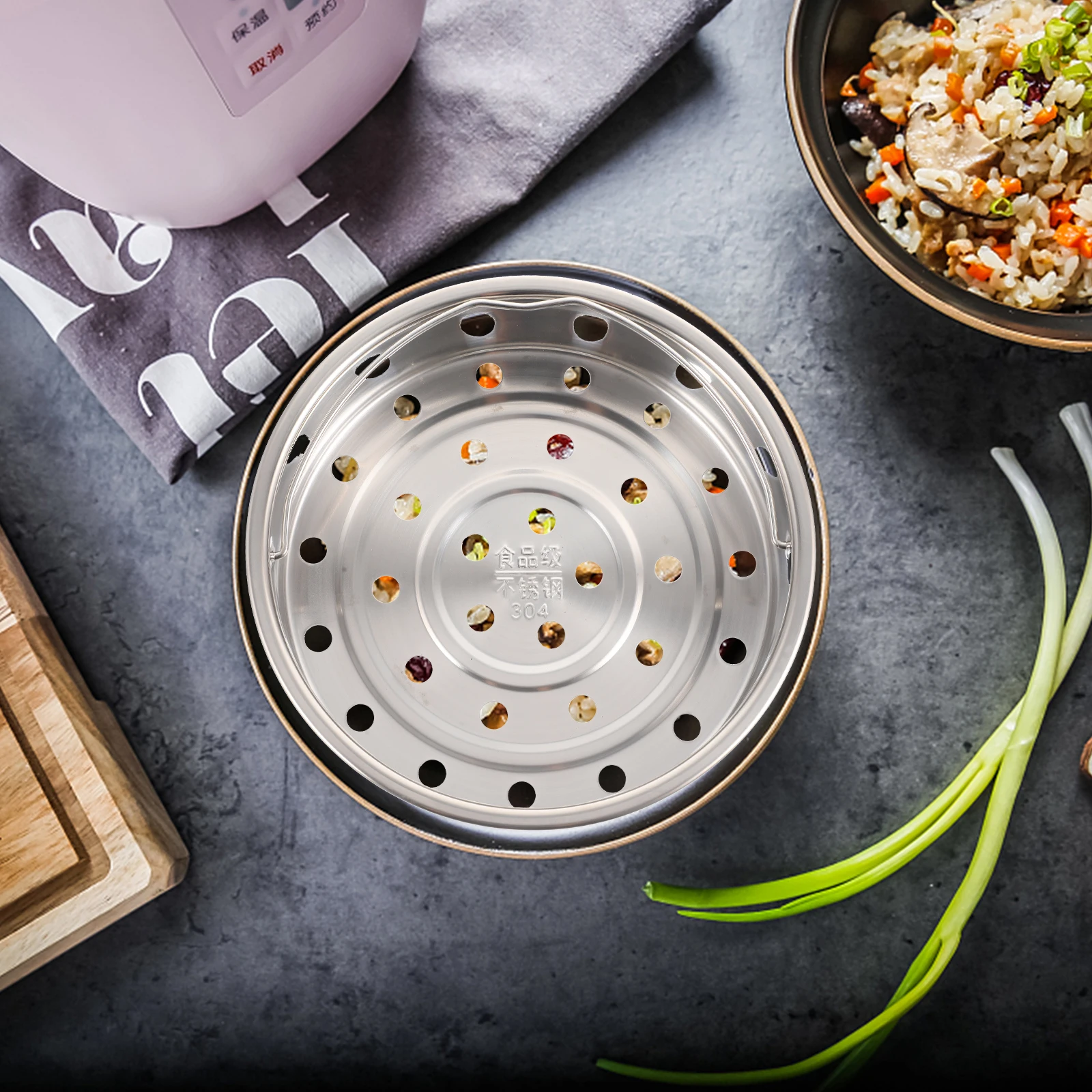 Stainless Steel Steaming Basket Rice Cooker Food Steamer Rack Easy Clean Home Restaurant Kitchen Bar Use
Stainless Steel Steaming Basket Rice Cooker Food Steamer Rack Easy Clean Home Restaurant Kitchen Bar Use