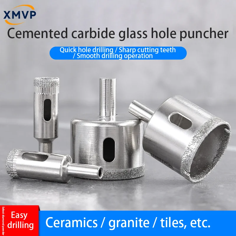 Glass hole drilling bit, tile opening tool, hole drilling for ceramics, marble, glass-ceramic tiles, special hole drilling equip
Glass hole drilling bit, tile opening tool, hole drilling for ceramics, marble, glass-ceramic tiles, special hole drilling equip