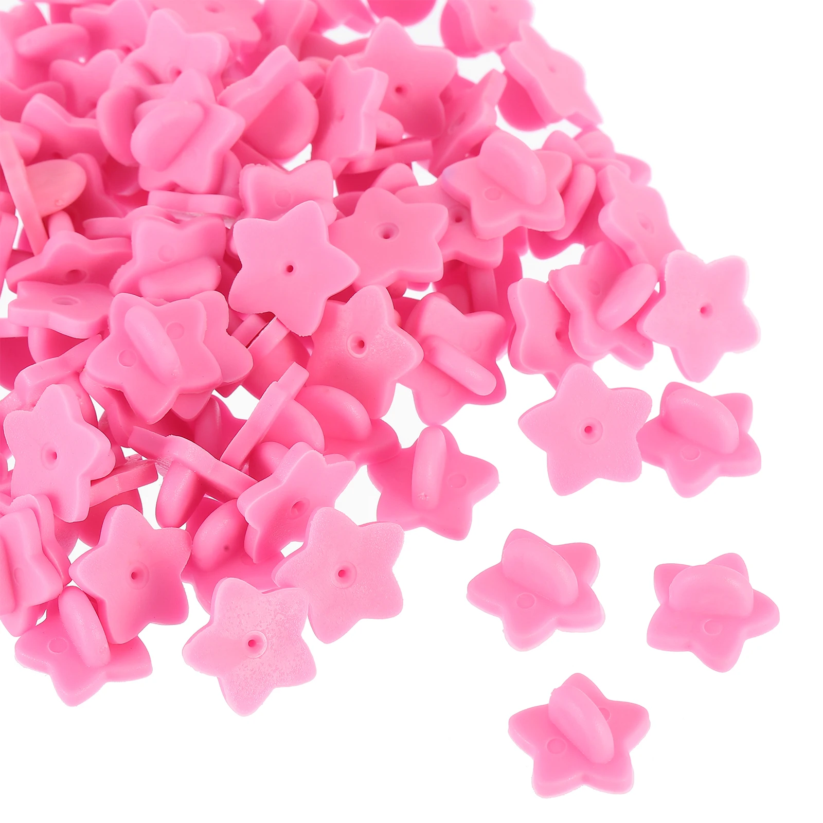 100pcs Star Shaped Pin Backs Silicone Rubber Cap for Badge Tie Lightweight Portable Jewelry Accessories Craft Pin Keepers
100pcs Star Shaped Pin Backs Silicone Rubber Cap for Badge Tie Lightweight Portable Jewelry Accessories Craft Pin Keepers