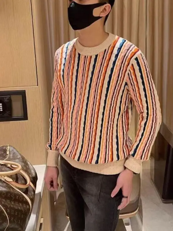 Warm Knitted Sweater Men's Thiened Autumn Winter Faion Personali Twist Color Contrast Design Cables Knitwear Casual Wear
Warm Knitted Sweater Men's Thiened Autumn Winter Faion Personali Twist Color Contrast Design Cables Knitwear Casual Wear