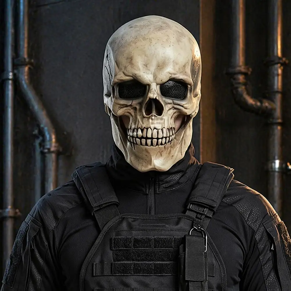Realistic Bone Texture Masque Retro Distressed Skull Masque Halloween Skull Masque with Movable Jaw Realistic Skeleton for Adult
Realistic Bone Texture Masque Retro Distressed Skull Masque Halloween Skull Masque with Movable Jaw Realistic Skeleton for Adult