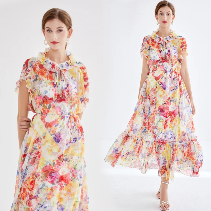 Real Shot Australian New Printed Lace Collar Tie Two-Piece Sleeveless Dress Elegant Fashionable Photo Dress
Real Shot Australian New Printed Lace Collar Tie Two-Piece Sleeveless Dress Elegant Fashionable Photo Dress