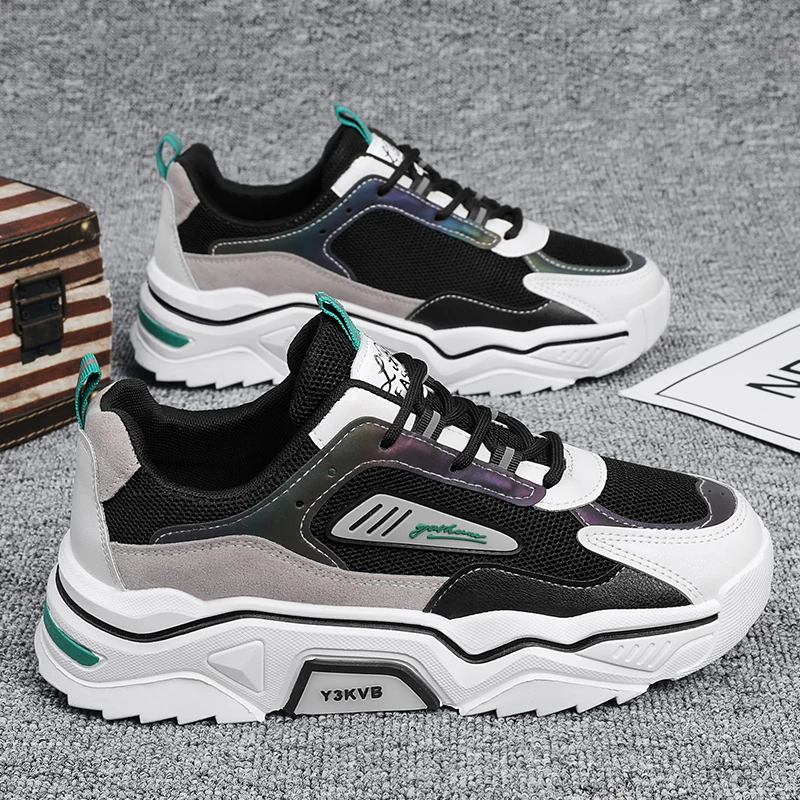 Men's Breathable Mesh Running Shoes Autumn New Style Sport Leisure Travel Dad Trendy Shoes Comfortable Flat Heel Rubber Outsole
Men's Breathable Mesh Running Shoes Autumn New Style Sport Leisure Travel Dad Trendy Shoes Comfortable Flat Heel Rubber Outsole