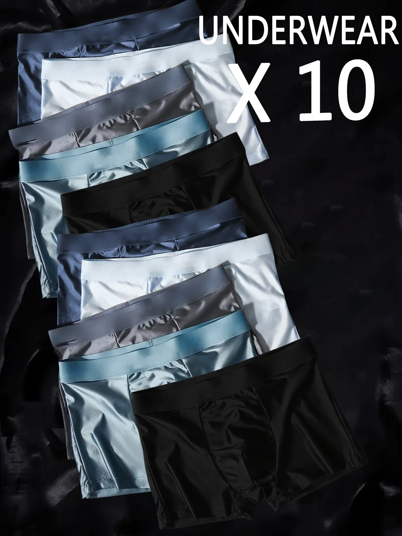 10 шт., мужское нижнее белье из ледяного шелка, однотонные ультратонкие дышащие мягкие трусики для повседневного ношения
10 шт., мужское нижнее белье из ледяного шелка, однотонные ультратонкие дышащие мягкие трусики для повседневного ношения 