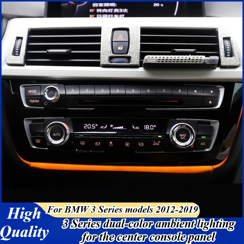For BMW 3 Series F30 F31 2012-2019 Universal AC Control Panel Light LED Ambient Atmosphere Lamp Car Interior Lighting Upgrade 
For BMW 3 Series F30 F31 2012-2019 Universal AC Control Panel Light LED Ambient Atmosphere Lamp Car Interior Lighting Upgrade