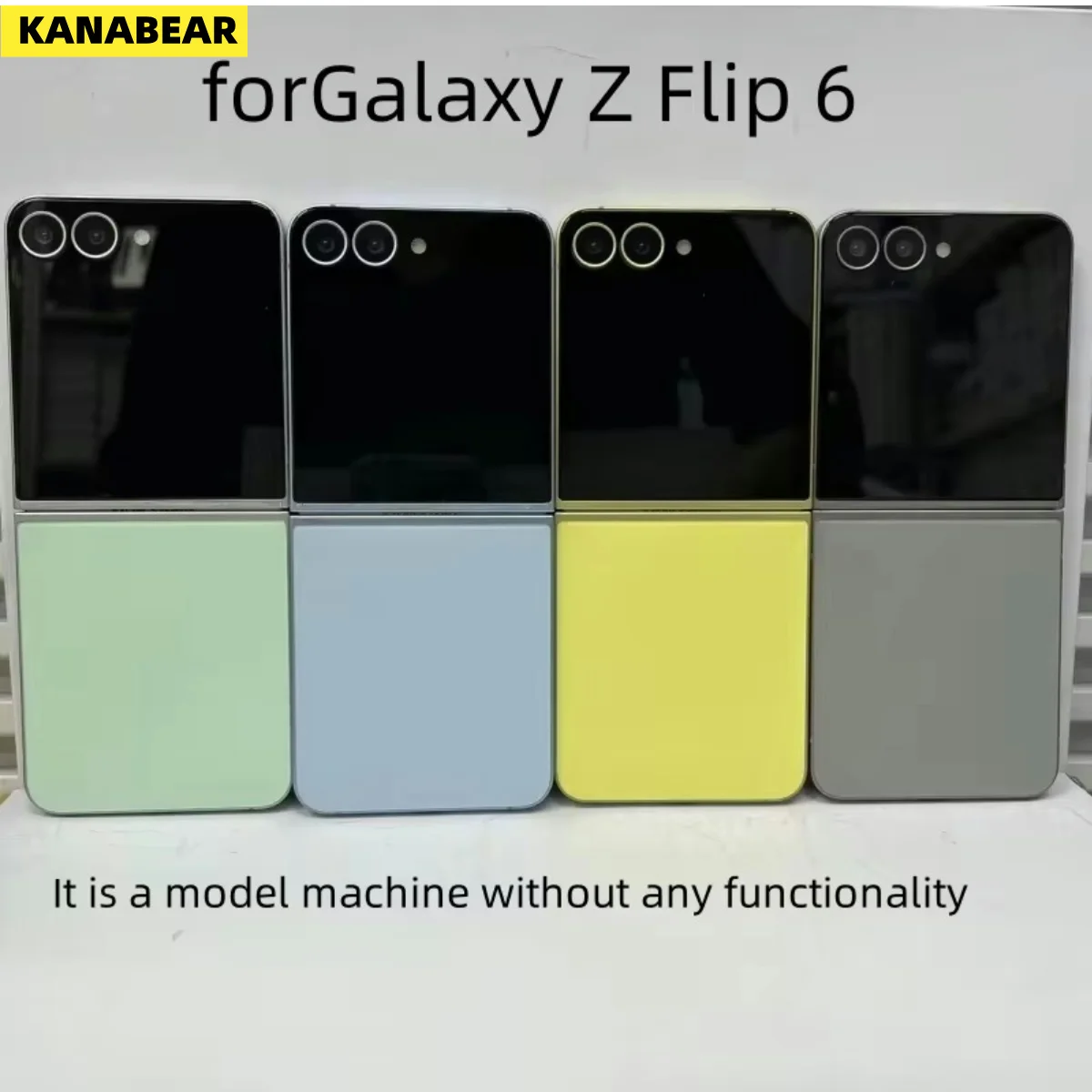 New Not Working Fake Phone For Samsung Galaxy Z Flip 6 Dummy Phone Replica Cell Phone Copy Shooting Counter Display Toys
New Not Working Fake Phone For Samsung Galaxy Z Flip 6 Dummy Phone Replica Cell Phone Copy Shooting Counter Display Toys