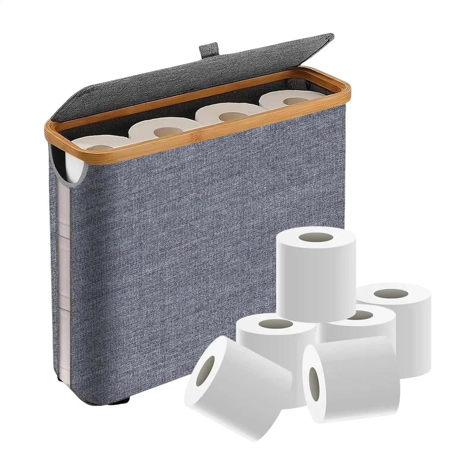 Toilet Paper Basket Rolling tissue Organizer Toilet Foldable Storage Basket with Lid Laundry storage case for Bathroom home
Toilet Paper Basket Rolling tissue Organizer Toilet Foldable Storage Basket with Lid Laundry storage case for Bathroom home