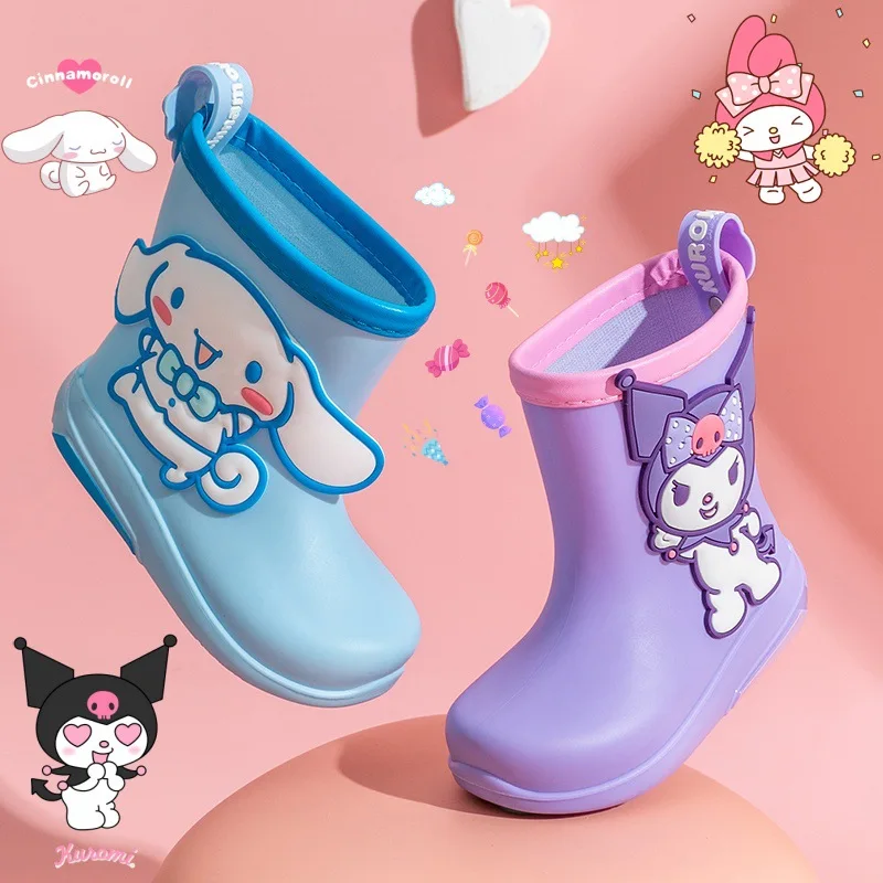 Children's Mid-Calf Rain Boots Cartoon Kuroko's Soft Bottom Anti-Slip Wear-Resistant Boots For Kindergarten Kids
Children's Mid-Calf Rain Boots Cartoon Kuroko's Soft Bottom Anti-Slip Wear-Resistant Boots For Kindergarten Kids