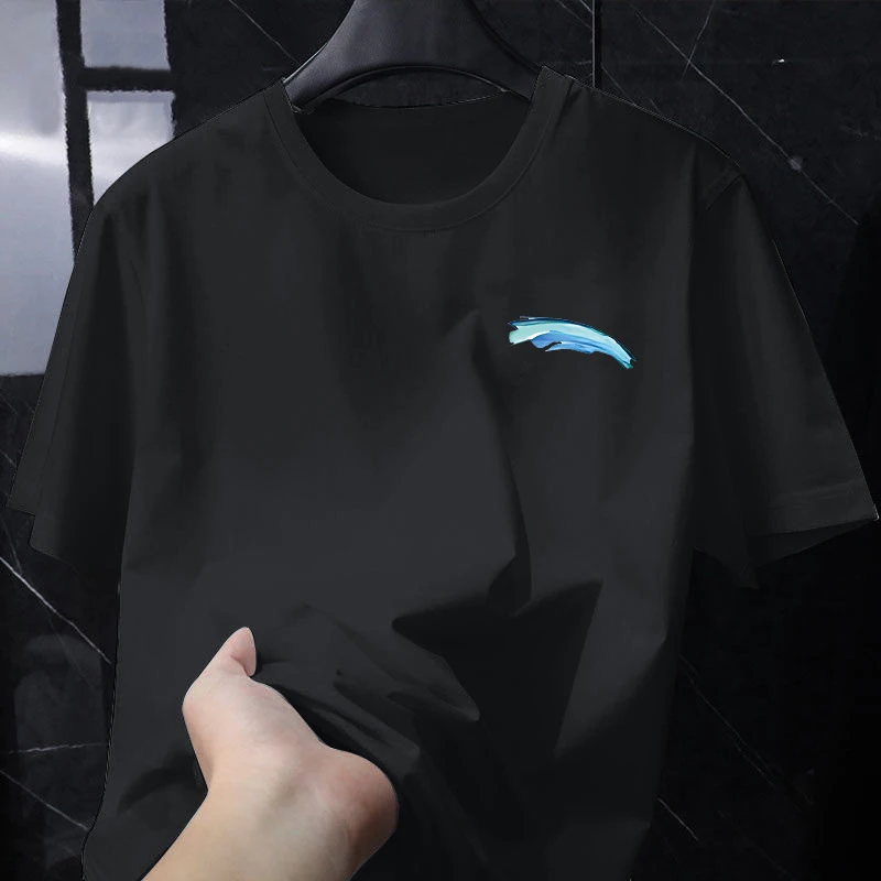 Футболка Ice Silk Me ort Sve Spor Loose Lightweight Qui Dry круглый полиэстер с принтом Ne, корейский мужской летний топ
Футболка Ice Silk Me ort Sve Spor Loose Lightweight Qui Dry круглый полиэстер с принтом Ne, корейский мужской летний топ