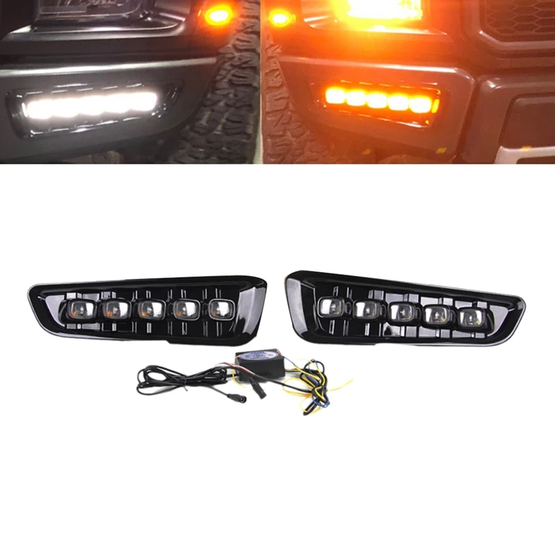 Car Headlight DRL Daytime Running Light Daul Clour Fog Lights Turn Signal Lights For Ford F-150 2016-2018
Car Headlight DRL Daytime Running Light Daul Clour Fog Lights Turn Signal Lights For Ford F-150 2016-2018
