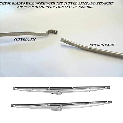 Universal 12 Inch Front Car Windshield Wiper Blades Polished Stainless Steel Compatible With Curved And Straight Arms
Universal 12 Inch Front Car Windshield Wiper Blades Polished Stainless Steel Compatible With Curved And Straight Arms
