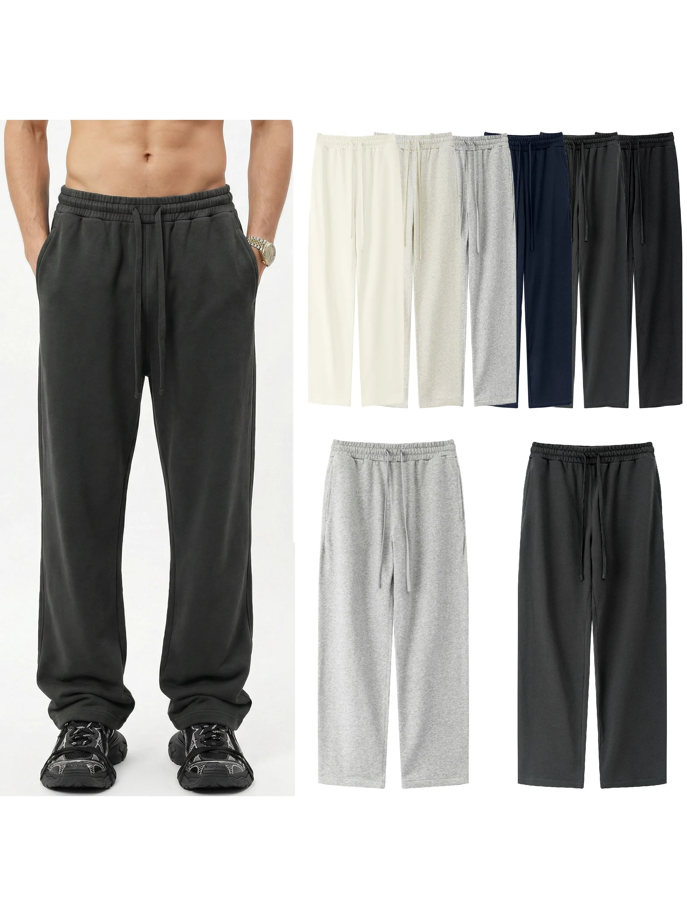 Loose Casual Men's Sweatpants Drapey Straight Leg Heavyweight Spring Autumn Kanye High Street Style Comfortable Breathable Co...
Loose Casual Men's Sweatpants Drapey Straight Leg Heavyweight Spring Autumn Kanye High Street Style Comfortable Breathable Co...