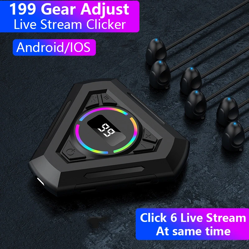 Умный автоматический экран Clicker Tiktok live like tap 6 головок 199 уровень регулировки скорости игровой клик для смартфона планшета
Умный автоматический экран Clicker Tiktok live like tap 6 головок 199 уровень регулировки скорости игровой клик для смартфона планшета