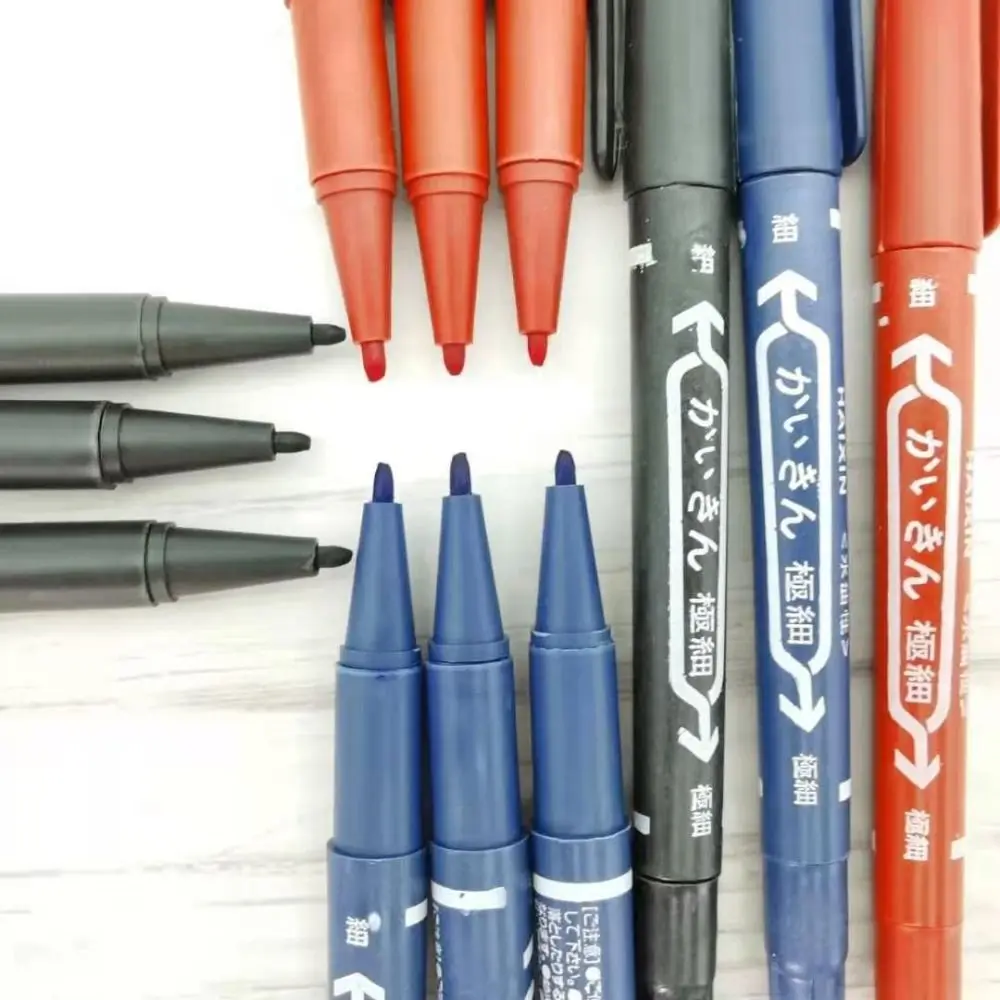 2Pcs/set Thin Pen Tip Tattoo Skin Marker Pen Waterproof Black/Red/Blue Ink Double Headed Marker Pen Large Capacity Stationery
2Pcs/set Thin Pen Tip Tattoo Skin Marker Pen Waterproof Black/Red/Blue Ink Double Headed Marker Pen Large Capacity Stationery