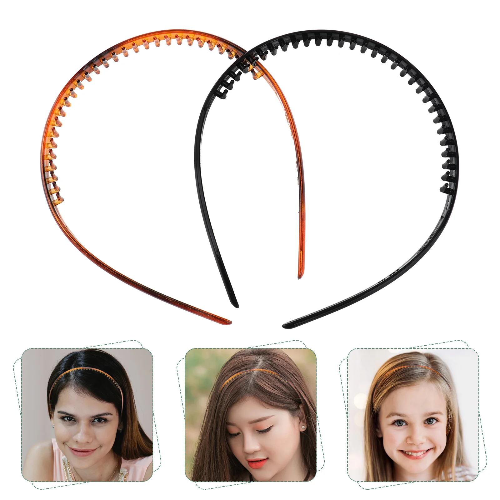 2Pcs Durable Anti-Slip Toothed Hair Hoops Elegant Fashion Headbands Hair Accessories for Women Girls Women Headband
2Pcs Durable Anti-Slip Toothed Hair Hoops Elegant Fashion Headbands Hair Accessories for Women Girls Women Headband