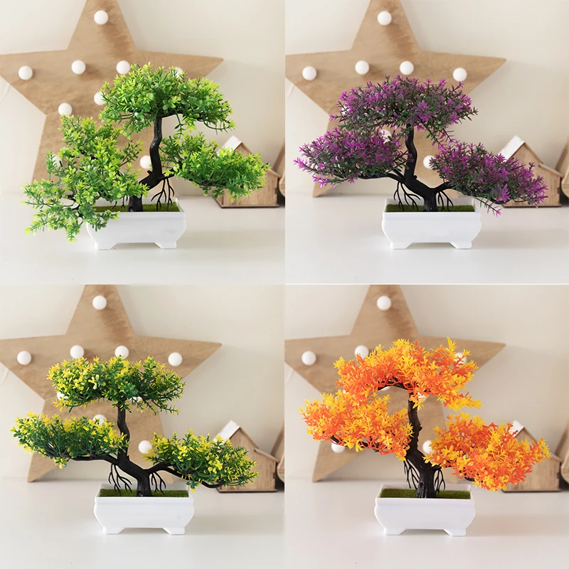 Small Bonsai Artificial Green Plant Plastic Small Tree Fake Flower Pot Flower Home Room Garden Decoration Desktop DIY Decoration
Small Bonsai Artificial Green Plant Plastic Small Tree Fake Flower Pot Flower Home Room Garden Decoration Desktop DIY Decoration