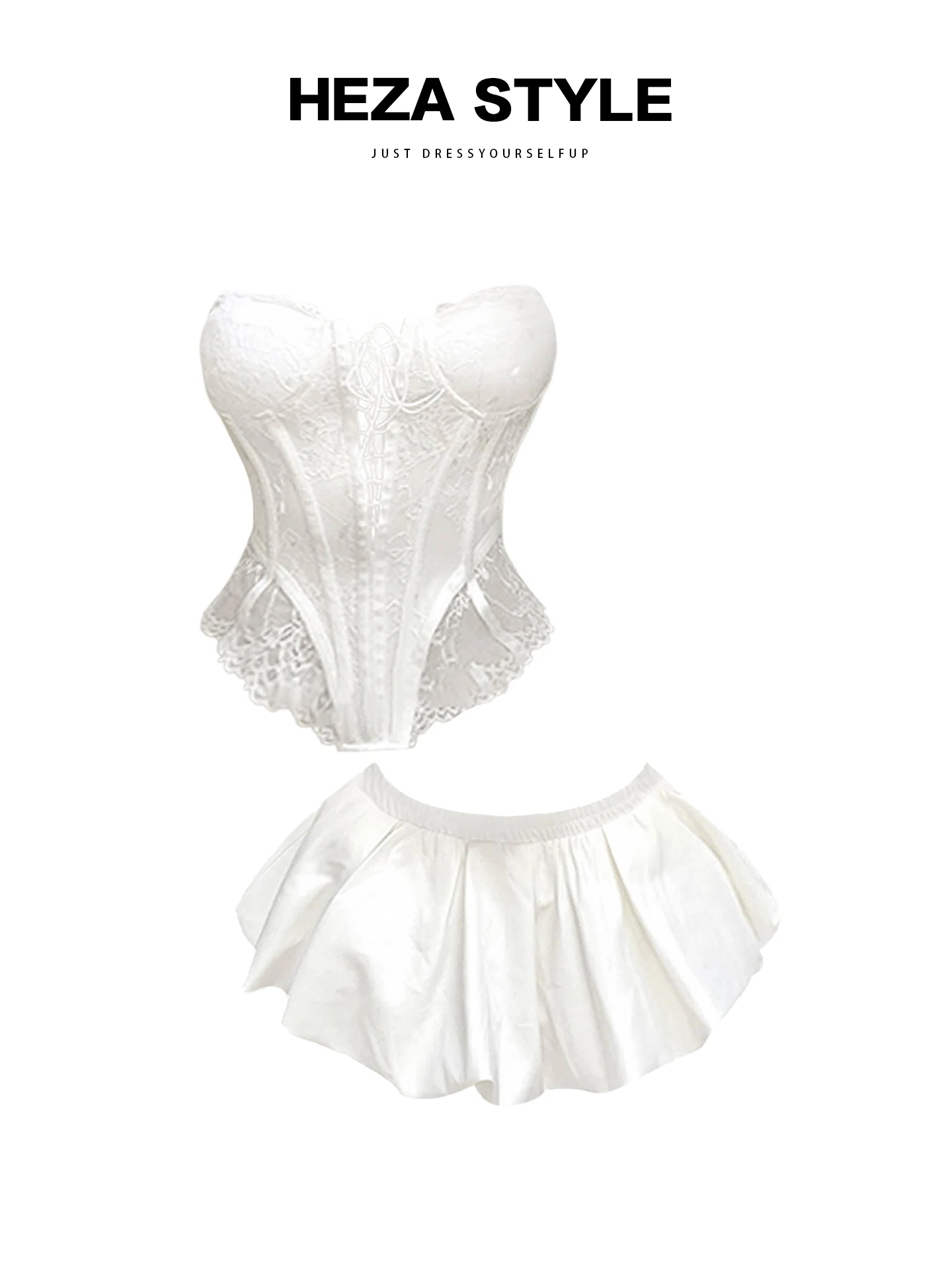 HEZA Sexy Lace Splice Net Fibone Bra And ort Skirt Set Women Summer Pure Desire Spicy Girl Bloom ort Skirt Suit
HEZA Sexy Lace Splice Net Fibone Bra And ort Skirt Set Women Summer Pure Desire Spicy Girl Bloom ort Skirt Suit