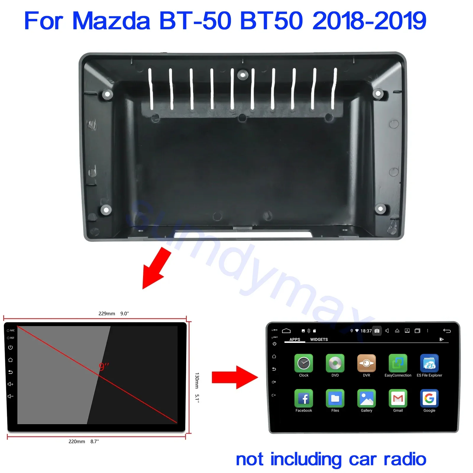 Рамка автомобильного радио Fascias для MAZDA BT50 BT-50 2018 2019 9-дюймовый 2DIN автомобильный аудио стерео панель адаптер комплект
Рамка автомобильного радио Fascias для MAZDA BT50 BT-50 2018 2019 9-дюймовый 2DIN автомобильный аудио стерео панель адаптер комплект