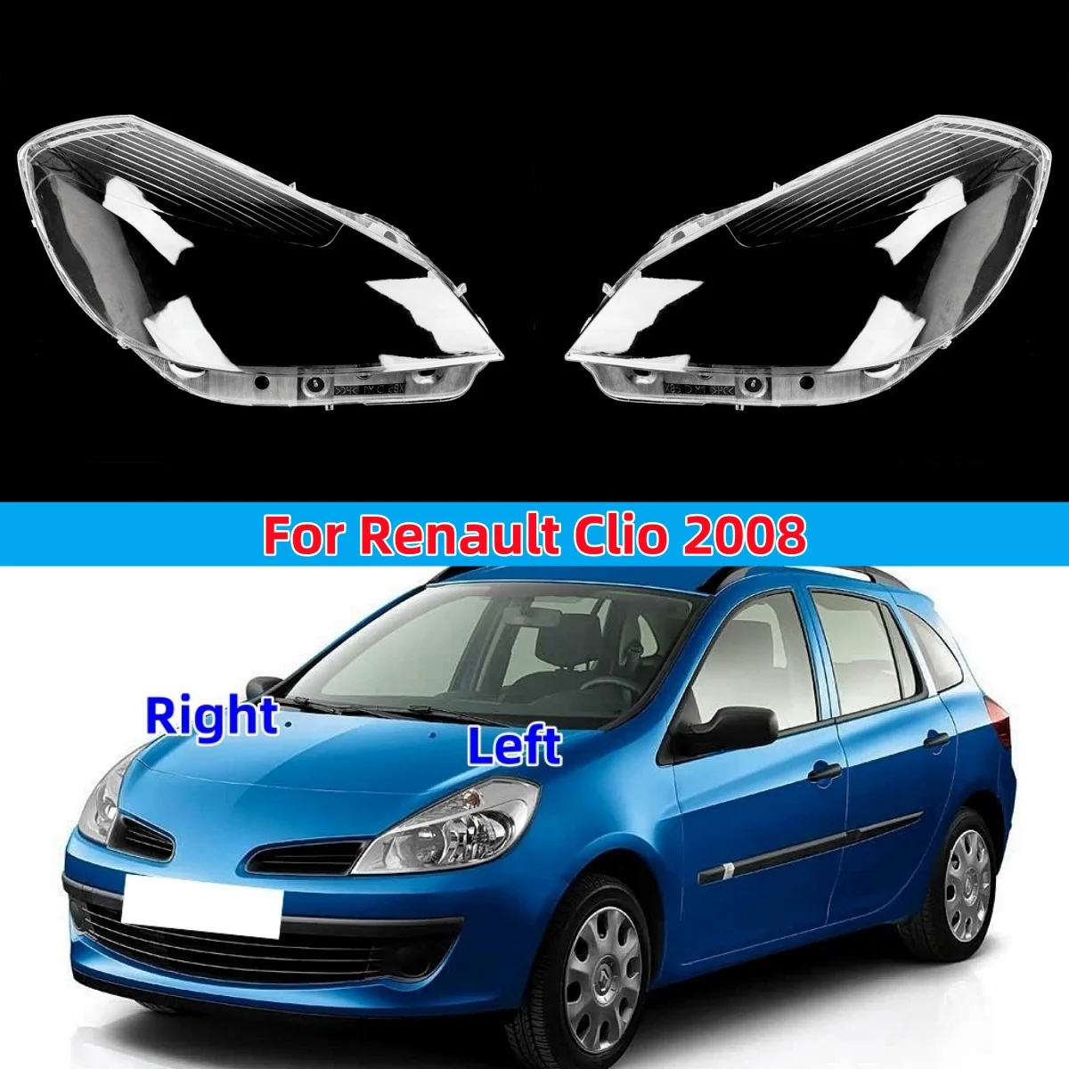 For Renault Clio 2008 Accessories The Car Front Headlight Cover Replace The Original Lampshade
For Renault Clio 2008 Accessories The Car Front Headlight Cover Replace The Original Lampshade