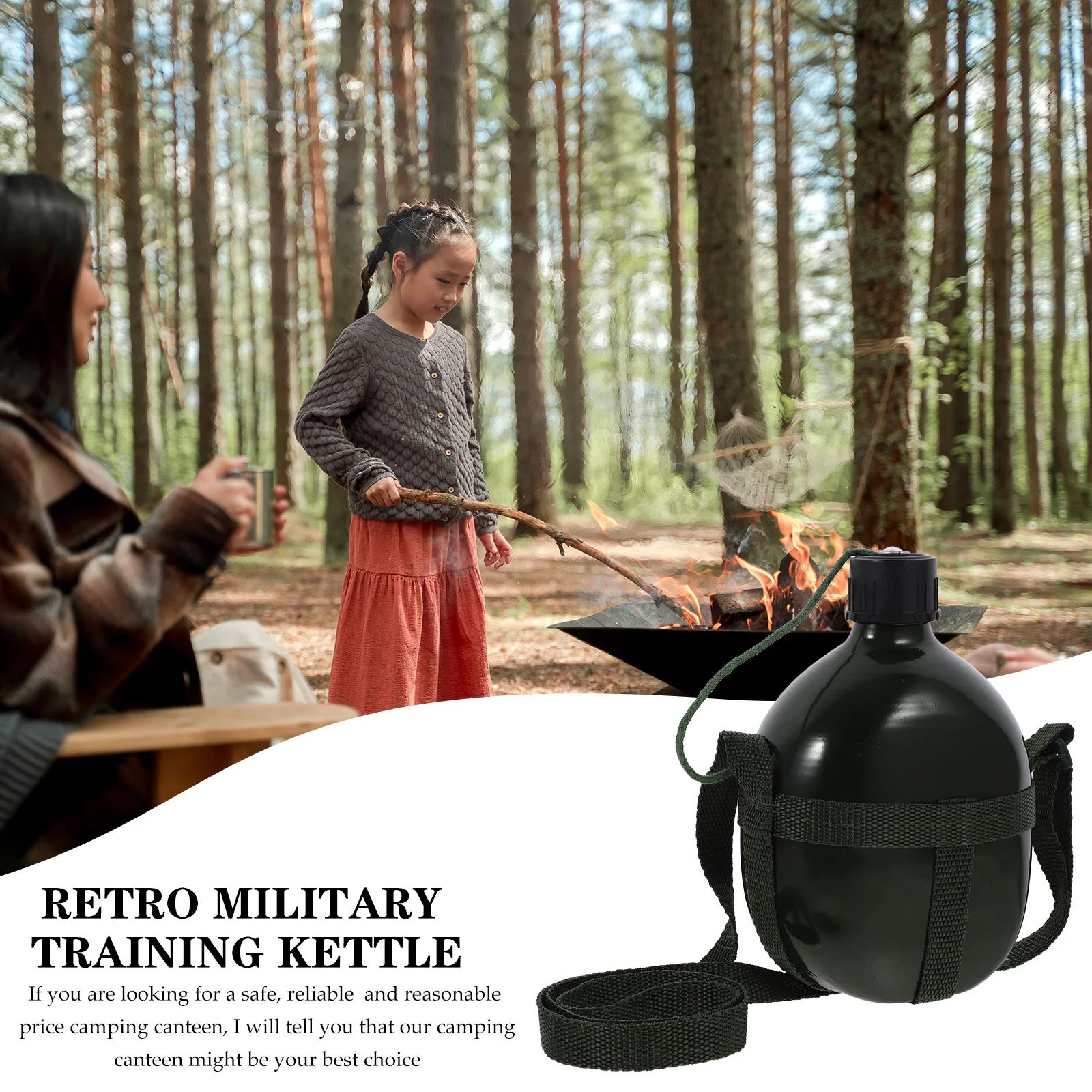 Military Outdoor Camping Accessory Portable Survival Container Hiking Gear Lightweight Durable Water Kettle Compact
Military Outdoor Camping Accessory Portable Survival Container Hiking Gear Lightweight Durable Water Kettle Compact
