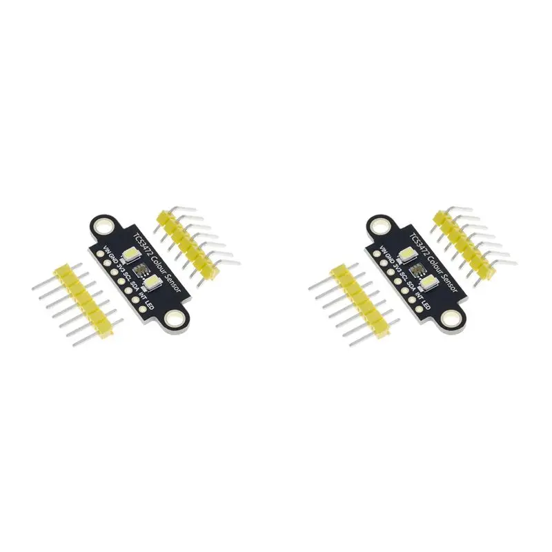 N36R-2X TCS34725 Color Sensor TCS3472 RGB Sensor Recognition Module RGB Development Board IIC For Arduino STM32,Double Hole
N36R-2X TCS34725 Color Sensor TCS3472 RGB Sensor Recognition Module RGB Development Board IIC For Arduino STM32,Double Hole
