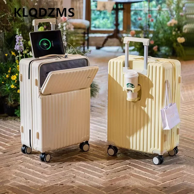 KLQDZMS USB Charging 24"26"28"30Inch Suitcase Front Laptop Trolley Case Large Capacity Cart Type Travel Bag PC Cabin Luggage
KLQDZMS USB Charging 24"26"28"30Inch Suitcase Front Laptop Trolley Case Large Capacity Cart Type Travel Bag PC Cabin Luggage