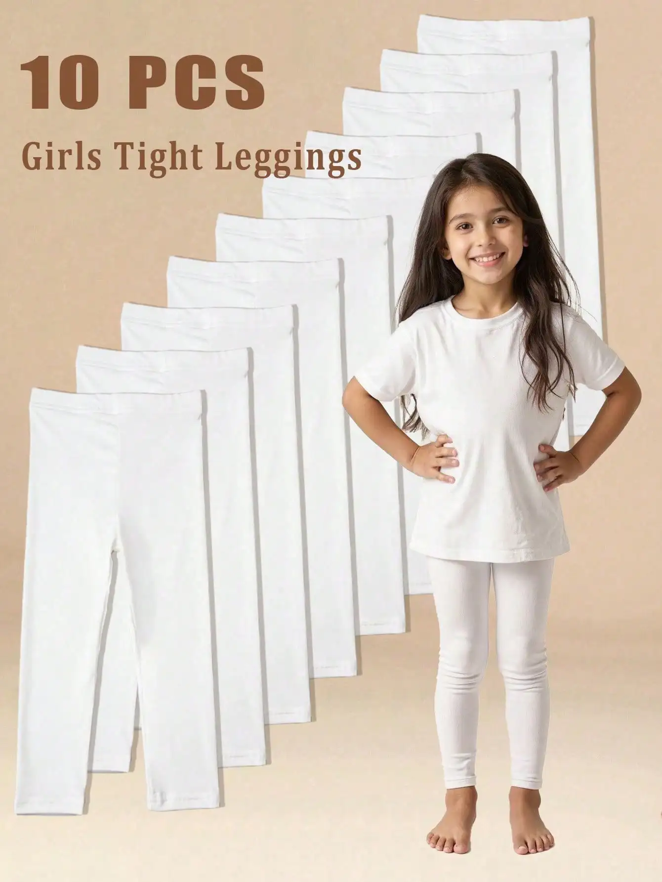 10Pcs Toddler Kid Leggings 2-11Y Soft Cotton Elastic Waist Solid Color Boys Girls Trousers For School, Playdates & Everyday Wear
10Pcs Toddler Kid Leggings 2-11Y Soft Cotton Elastic Waist Solid Color Boys Girls Trousers For School, Playdates & Everyday Wear