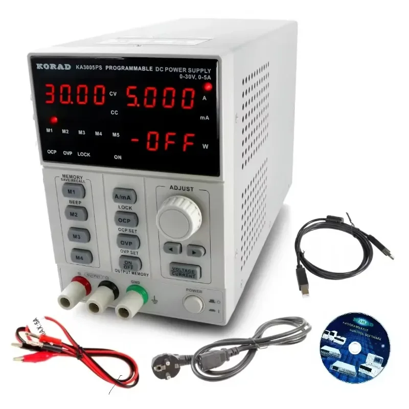 【2026】KA3005PS Desktop Programmable Adjustable DC Power Supply Digital Display Repair Mobile Phone Digital Display Stabilizer
【2026】KA3005PS Desktop Programmable Adjustable DC Power Supply Digital Display Repair Mobile Phone Digital Display Stabilizer