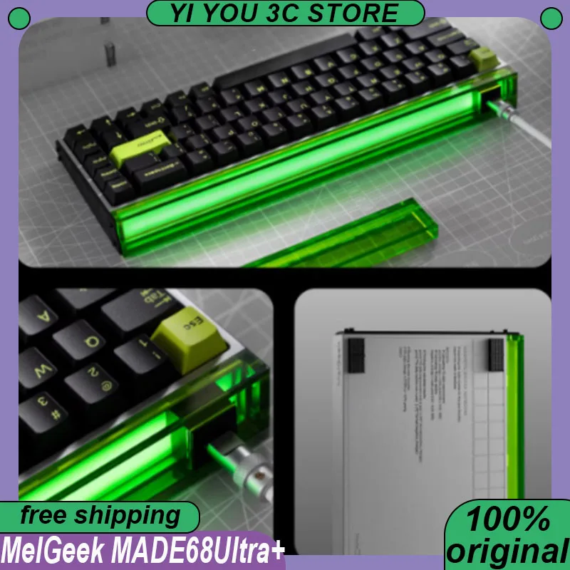 MelGeek MADE68Ultra + проводная клавиатура с магнитной осью 0,01RT, нулевая мертвая зона, низкая задержка, крепление на лоток, игровая клавиатура для ПК, киберспорта, ноутбука
MelGeek MADE68Ultra + проводная клавиатура с магнитной осью 0,01RT, нулевая мертвая зона, низкая задержка, крепление на лоток, игровая клавиатура для ПК, киберспорта, ноутбука