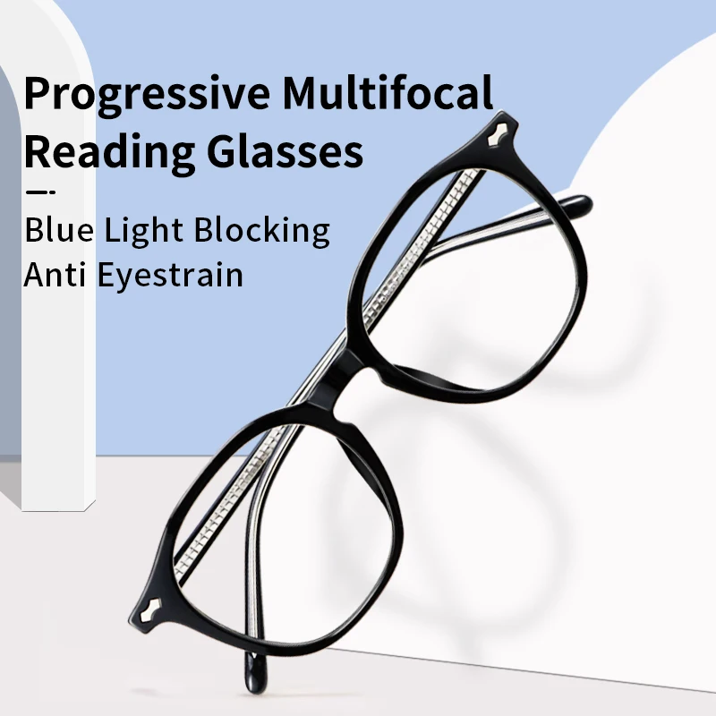 Multifocus Reading Glasses Progressive Multifocal Lens Anti Blue Ray Anti-fatigue for Men,TR90 Full frame Readers
Multifocus Reading Glasses Progressive Multifocal Lens Anti Blue Ray Anti-fatigue for Men,TR90 Full frame Readers