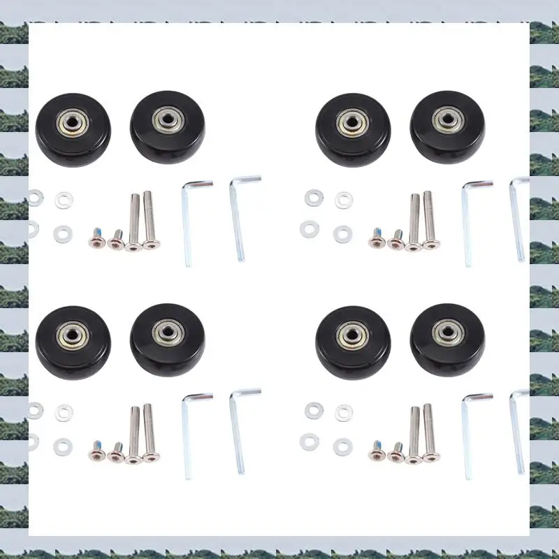 ABQR 50X22mm Set Of 8 Luggage Suitcase Replacement Wheels,PU Swivel Caster Wheels Carbon Steel Bearings Repair Kits
ABQR 50X22mm Set Of 8 Luggage Suitcase Replacement Wheels,PU Swivel Caster Wheels Carbon Steel Bearings Repair Kits