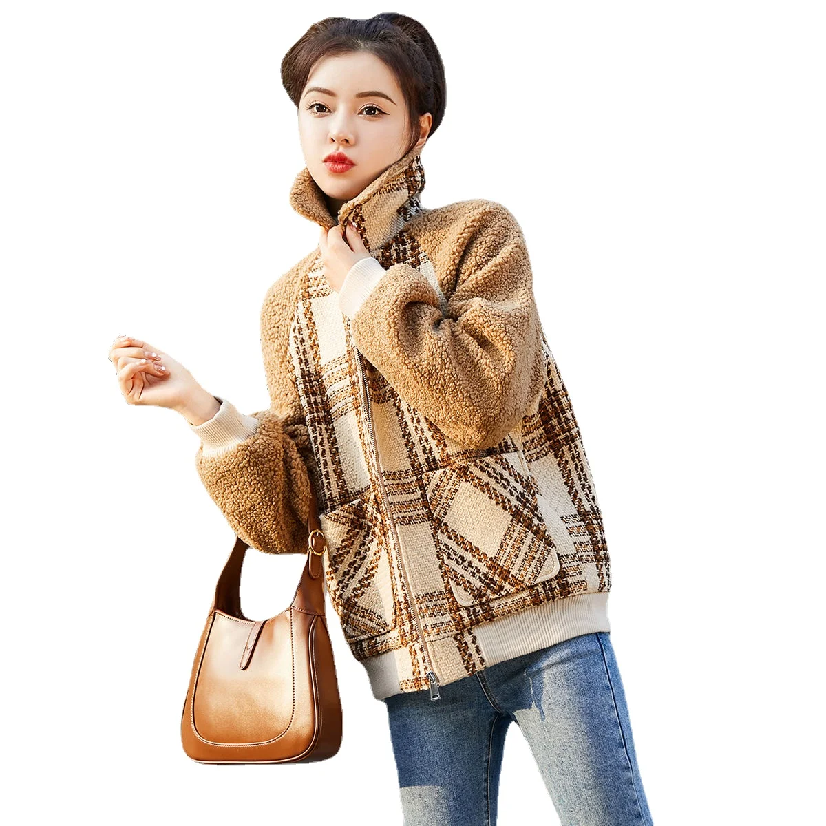 2022 Winter New Woven Checker Thickened Thermal Jacket Women's Sweater Korean Fashion
2022 Winter New Woven Checker Thickened Thermal Jacket Women's Sweater Korean Fashion