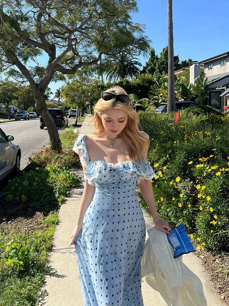 XZY plus Size Polka Dot Lace Backless Summer Beach Vacation Long Dress French Style Slim Fit High Waist Polyester Fiber A-Lin...
XZY plus Size Polka Dot Lace Backless Summer Beach Vacation Long Dress French Style Slim Fit High Waist Polyester Fiber A-Lin...