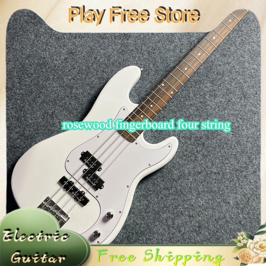Pure White Electric Guitar SQ-PJ Rosewood Fingerboard Four String Zero Foundation Self-study Silver Metal Hardware Fixed Bridge
Pure White Electric Guitar SQ-PJ Rosewood Fingerboard Four String Zero Foundation Self-study Silver Metal Hardware Fixed Bridge