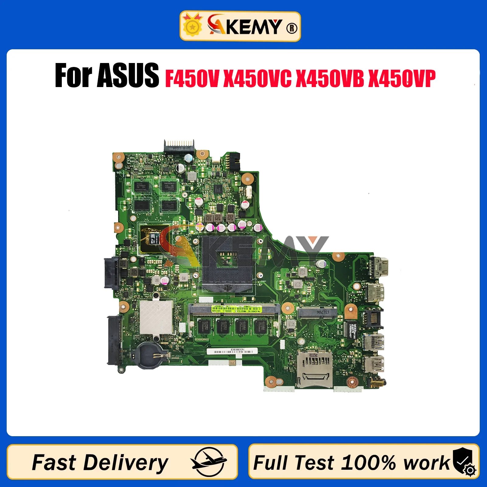 X450VC Laptop Motherboard For ASUS VivoBook X450V A450V F450V X450VC X450VB X450VP Notebook Mainboard W/ 100% tests OK fast ship
X450VC Laptop Motherboard For ASUS VivoBook X450V A450V F450V X450VC X450VB X450VP Notebook Mainboard W/ 100% tests OK fast ship