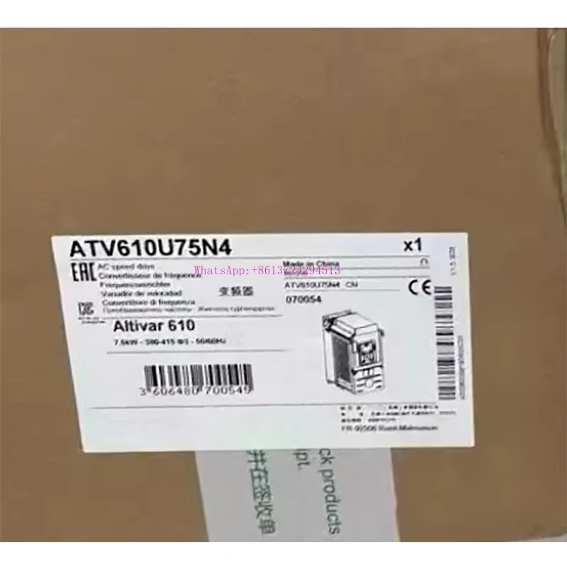 Новый оригинал в коробке ATV610U75N4 7,5 кВт {Складской запас} Гарантия 1 год Отгрузка в течение 24 часов
Новый оригинал в коробке ATV610U75N4 7,5 кВт {Складской запас} Гарантия 1 год Отгрузка в течение 24 часов