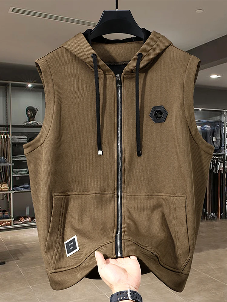 Мужской вязаный жилет-куртка оверсайз на осень-зиму с капюшоном, с наплечниками, 300 пу, жилет-куртка
Мужской вязаный жилет-куртка оверсайз на осень-зиму с капюшоном, с наплечниками, 300 пу, жилет-куртка