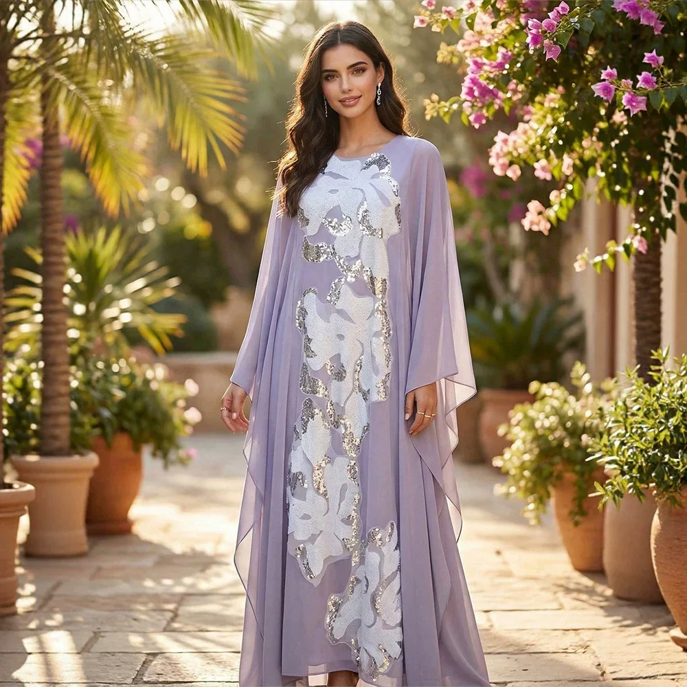 Ky2420 Women's Elegant Long-sleeved Cardigan Dress Two-piece Set Solid Color Applique Daily Long Dress Islam Elegant
Ky2420 Women's Elegant Long-sleeved Cardigan Dress Two-piece Set Solid Color Applique Daily Long Dress Islam Elegant