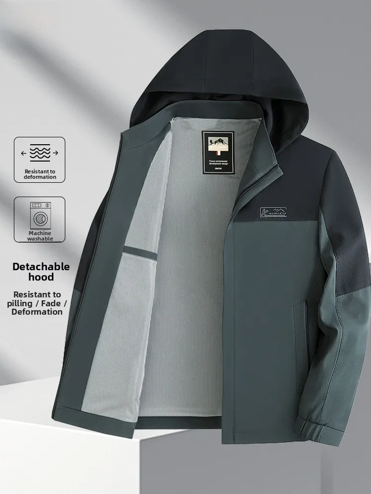 TUCANO New Thin Casual Men's Jaet Color Blo Polyester Spring Autumn Middle-Aged Dad Coat Anti-Wrinkle Long Sve Zipper
TUCANO New Thin Casual Men's Jaet Color Blo Polyester Spring Autumn Middle-Aged Dad Coat Anti-Wrinkle Long Sve Zipper