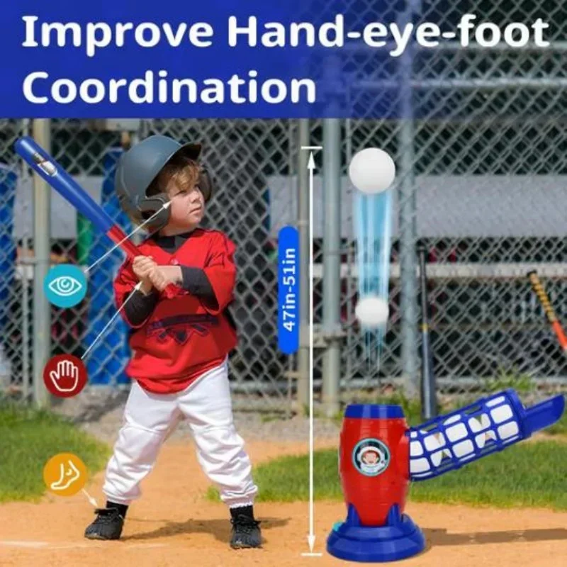 Kids Electric Remote Control Baseball Set Space Theme Pitching Machine Toy Outdoor Indoor Sport Training Game for 3+ Years Old
Kids Electric Remote Control Baseball Set Space Theme Pitching Machine Toy Outdoor Indoor Sport Training Game for 3+ Years Old